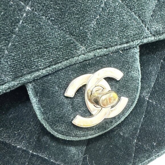 CHANEL Matelasse Backpack Chain Backpack Velor Black - Picture 12 of 15